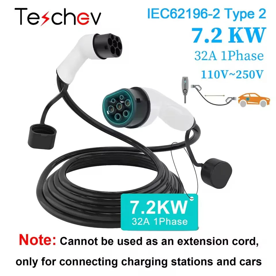 Type 2 EV Charging Cable (3m)