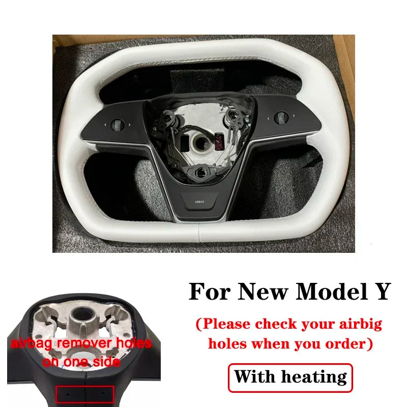 Cybertruck Style Steering Wheel - Model 3 & Y 2017-2023