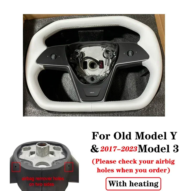 Cybertruck Style Steering Wheel - Model 3 & Y 2017-2023