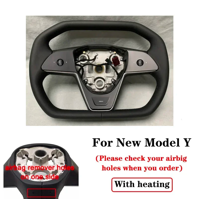 Cybertruck Style Steering Wheel - Model 3 & Y 2017-2023