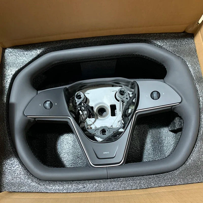 Cybertruck Style Steering Wheel - Model 3 & Y 2017-2023