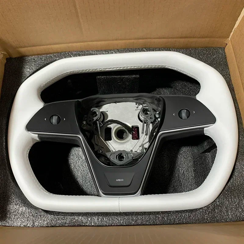 Cybertruck Style Steering Wheel - Model 3 & Y 2017-2023