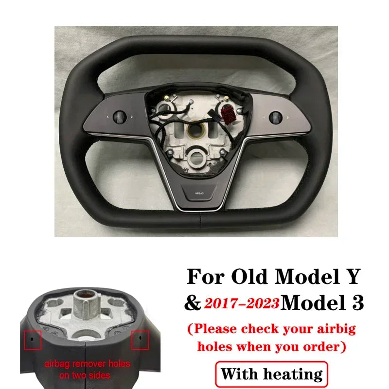 Cybertruck Style Steering Wheel - Model 3 & Y 2017-2023