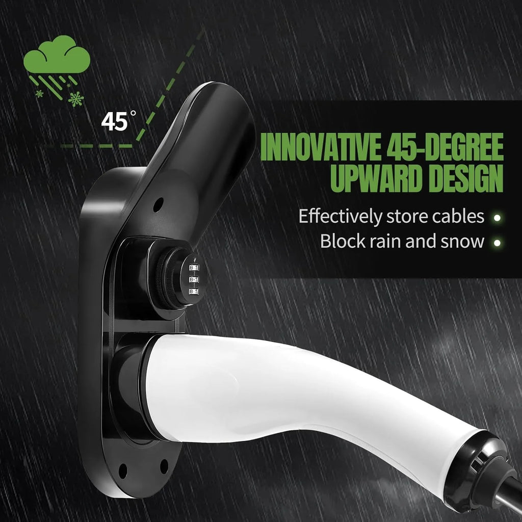 Type 2 Cable Wall Holder with Lock