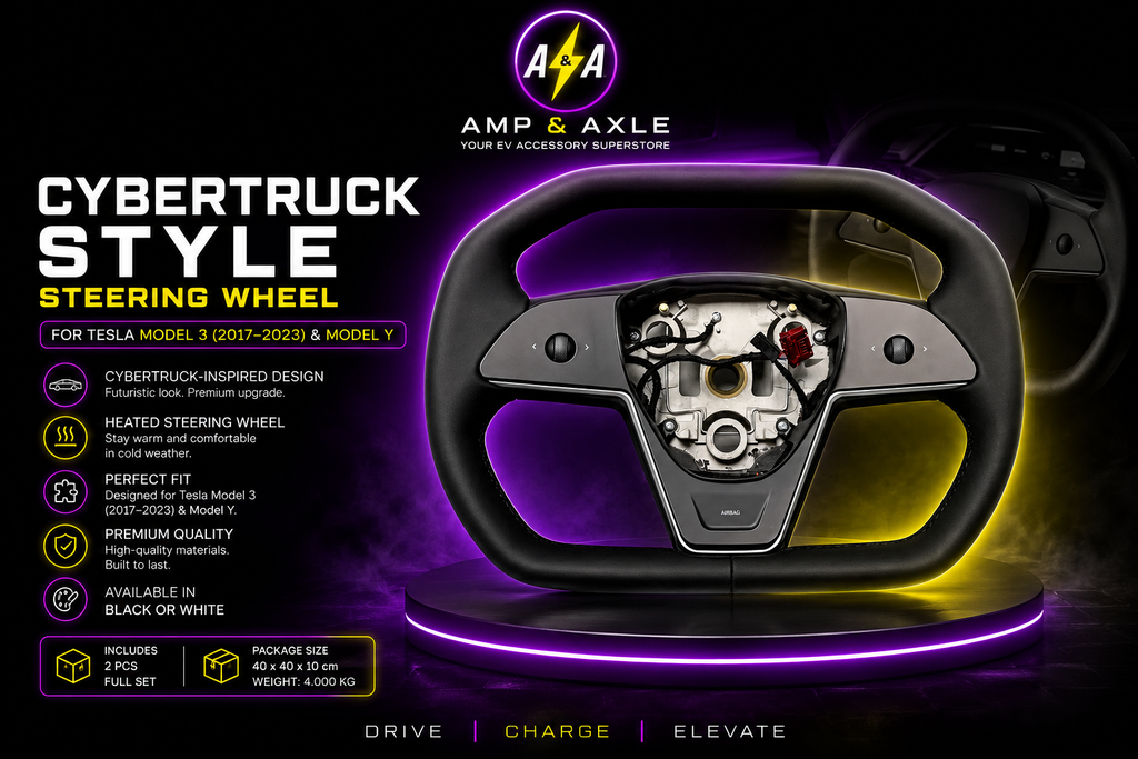 Cybertruck Style Steering Wheel - Model 3 & Y 2017-2023