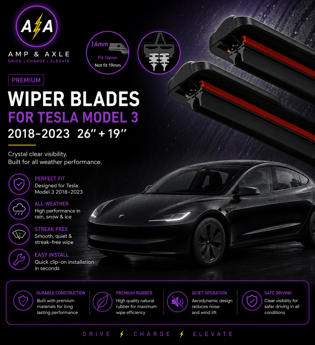 Front Wiper Blade Set - Tesla Model 3 (2018-2023)
