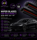 Front Wiper Blade Set - Tesla Model 3 (2018-2023)